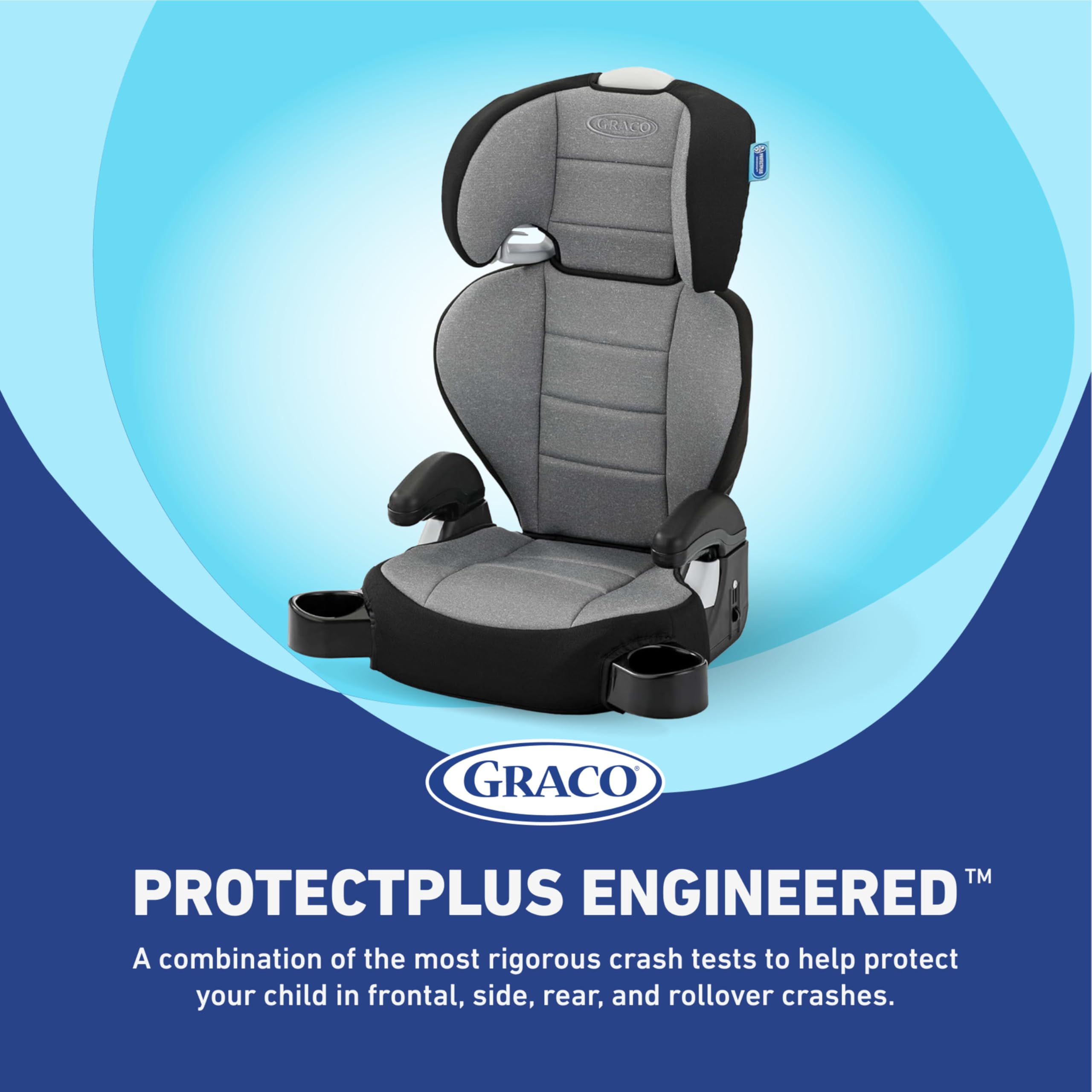 Graco Freya side profile demonstrating highback support and improved posture benefit