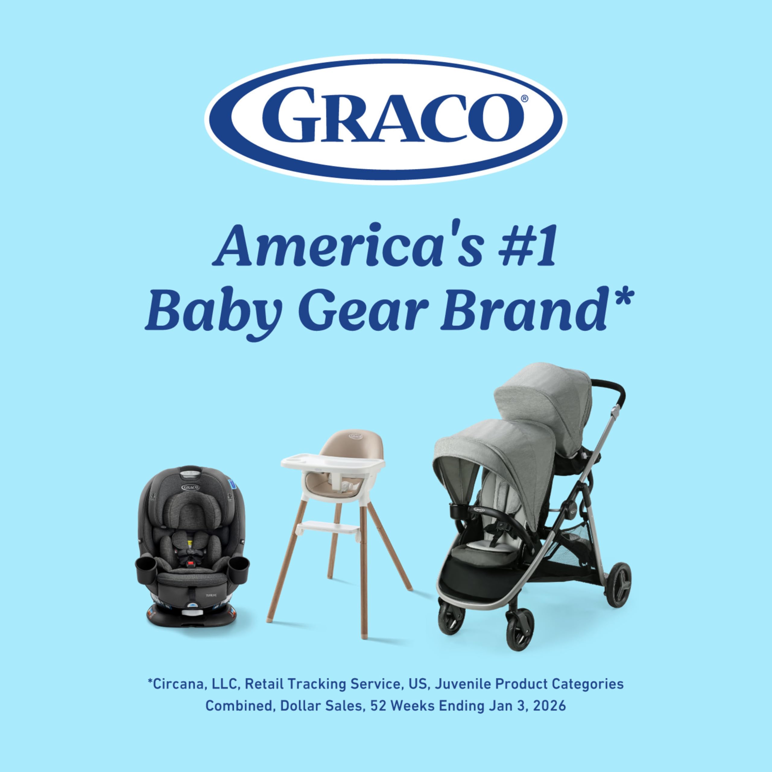 Graco Freya beside a child for size comparison clarifying appropriate fit and growth