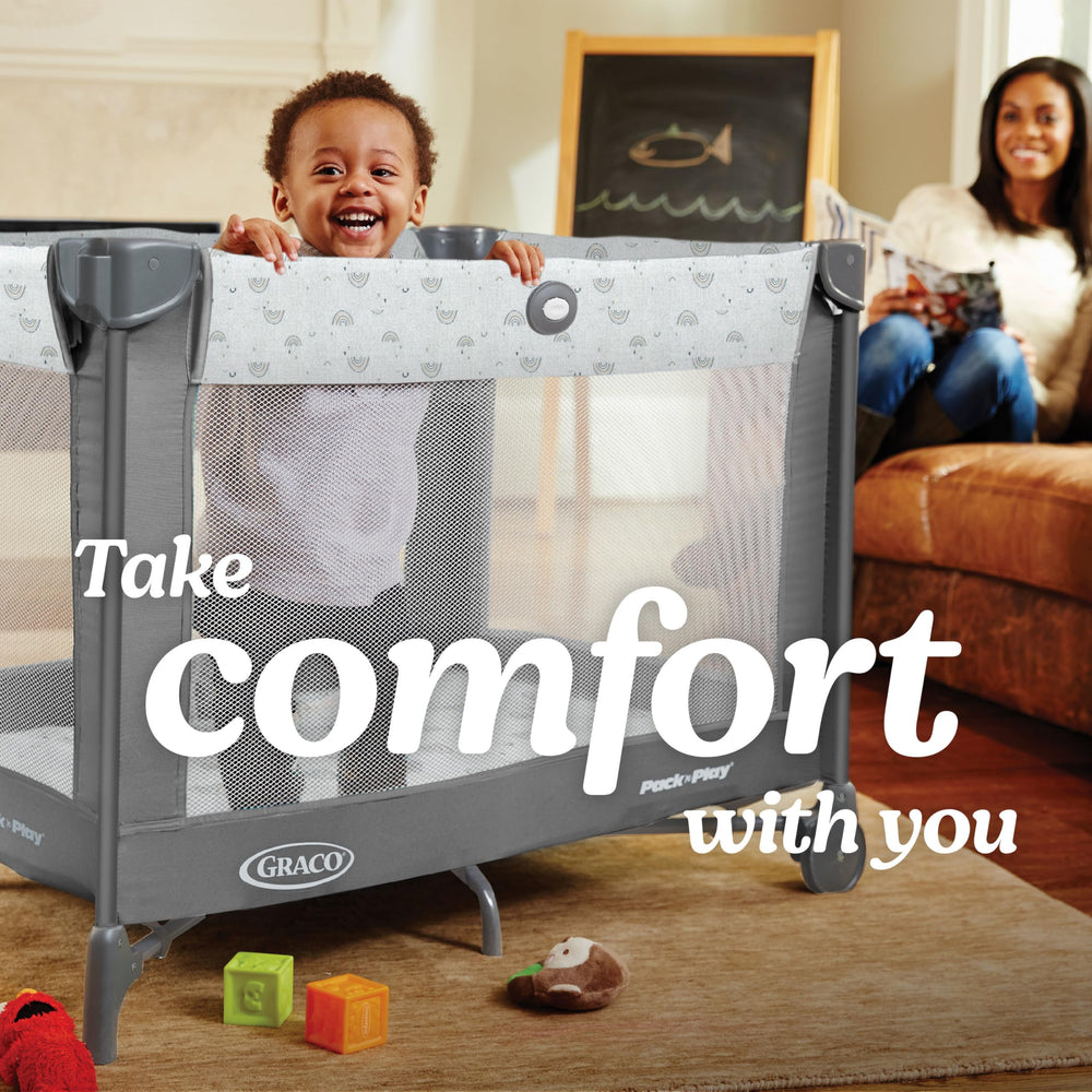 Graco Kolb wheel close-up highlighting easy repositioning and transport benefit