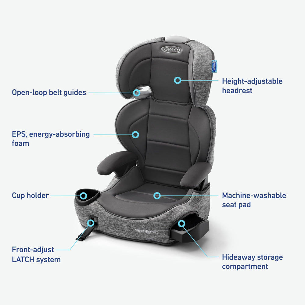 Graco TurboBooster convertido a backless para uso prolongado del niño