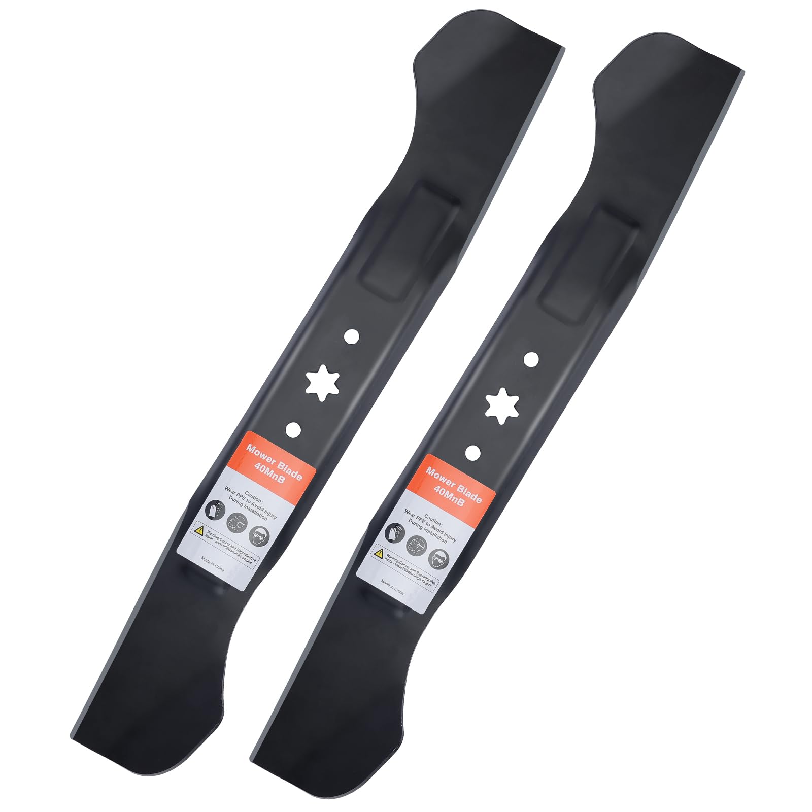 Grasscool high-lift blade front view showing full length and shape for clear identification