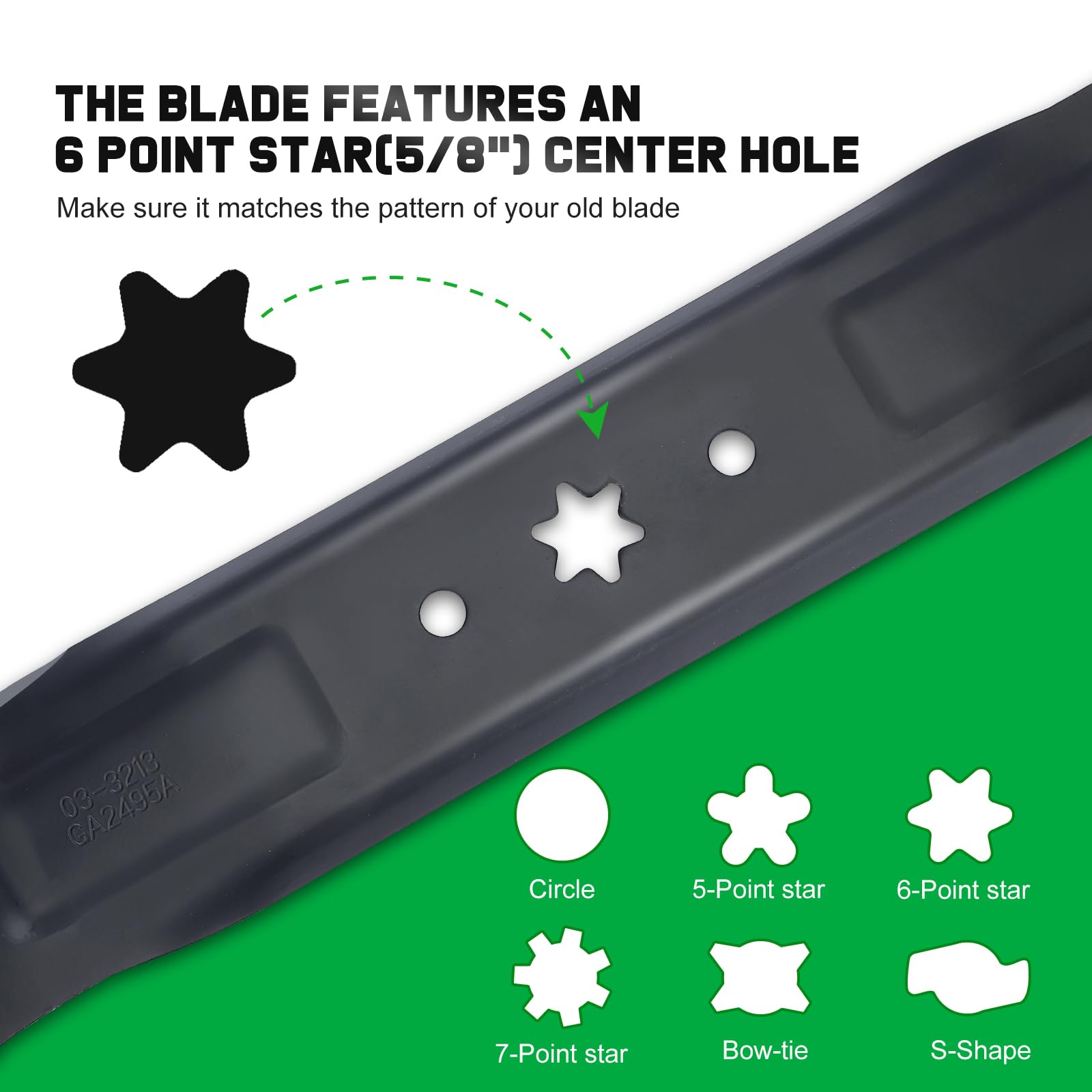 Grasscool product label close-up with part number for easy verification and ordering
