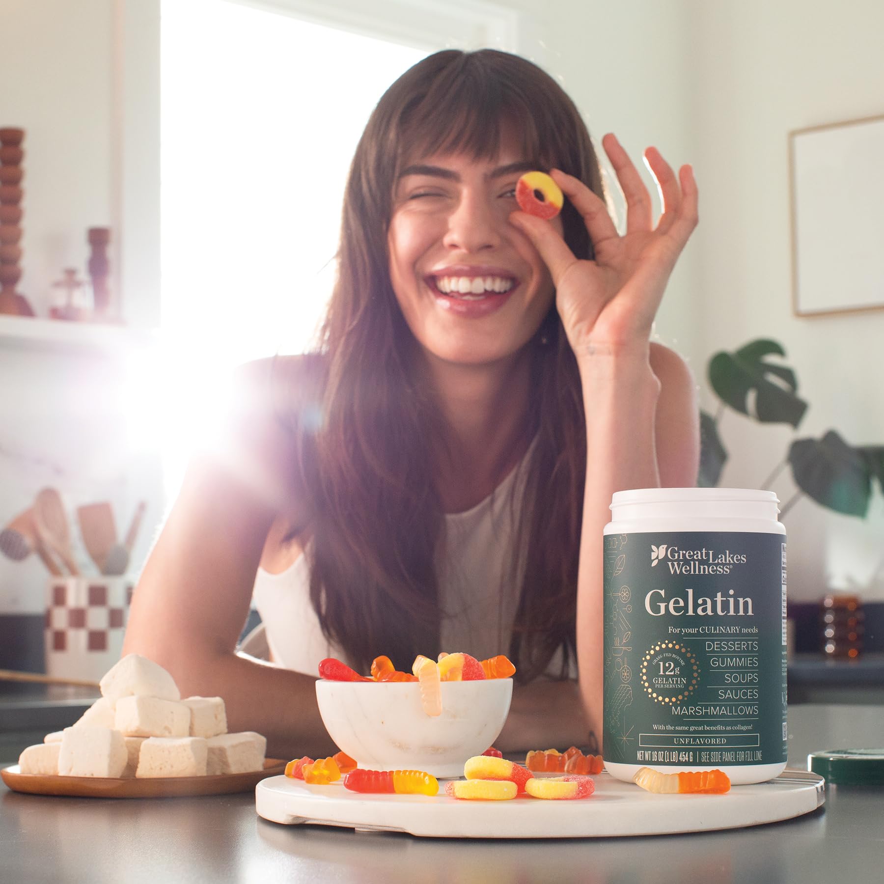 Great Lakes Gelatin disolviéndose en líquido caliente, mezcla rápida