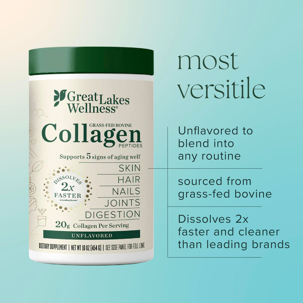 Great Lakes Gelatin blended smoothie displaying creamy texture boost