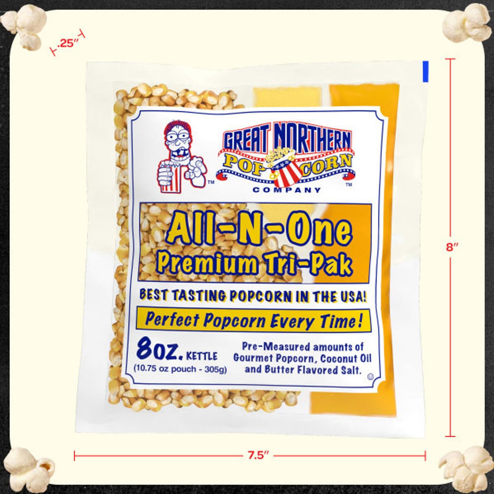 Great Northern clear packet label detail showing ingredients and authenticity