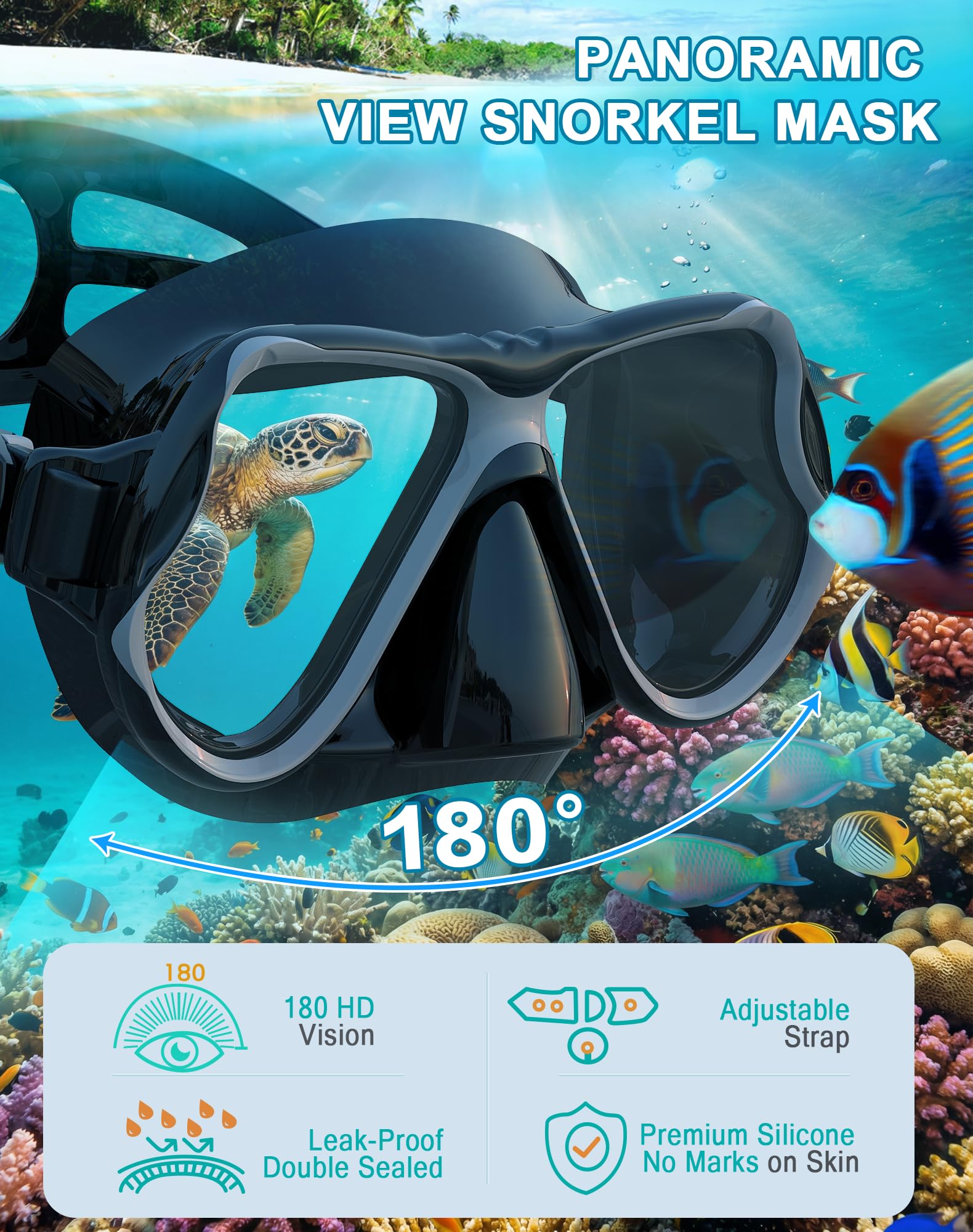 Greatever tempered glass lens closeup highlighting clear anti-fog visibility