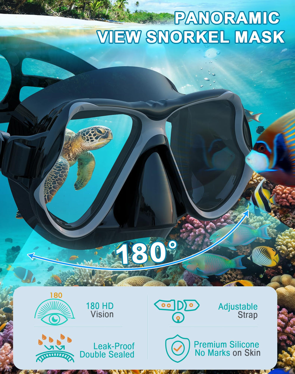 Greatever tempered glass lens closeup highlighting clear anti-fog visibility