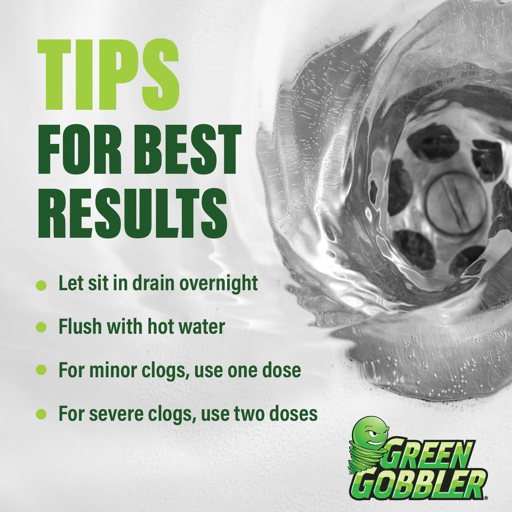 Green Gobbler in bathroom lifestyle scene for easy home clog removal