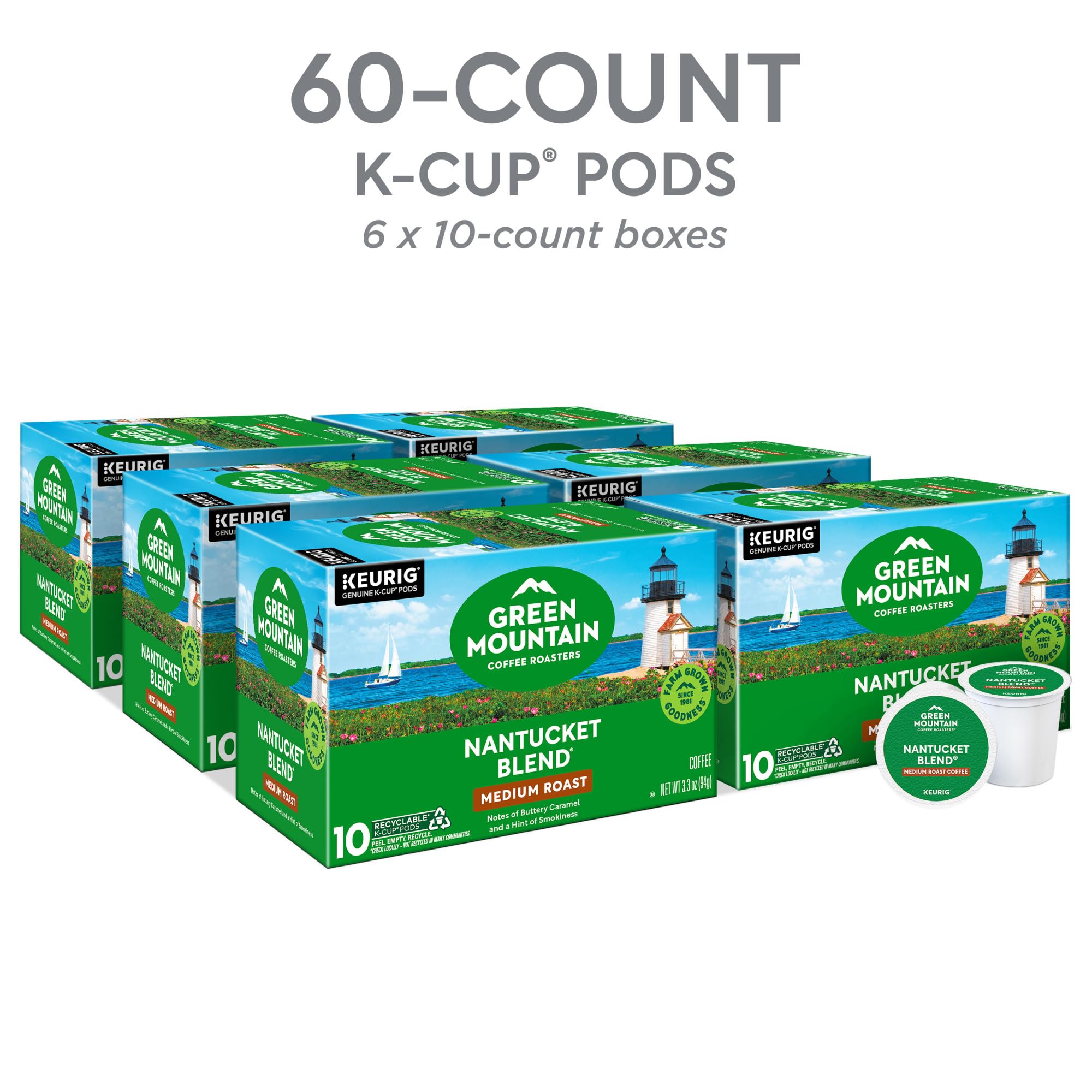 Green Mountain 60 cápsulas K-Cup ordenadas para suministro prolongado