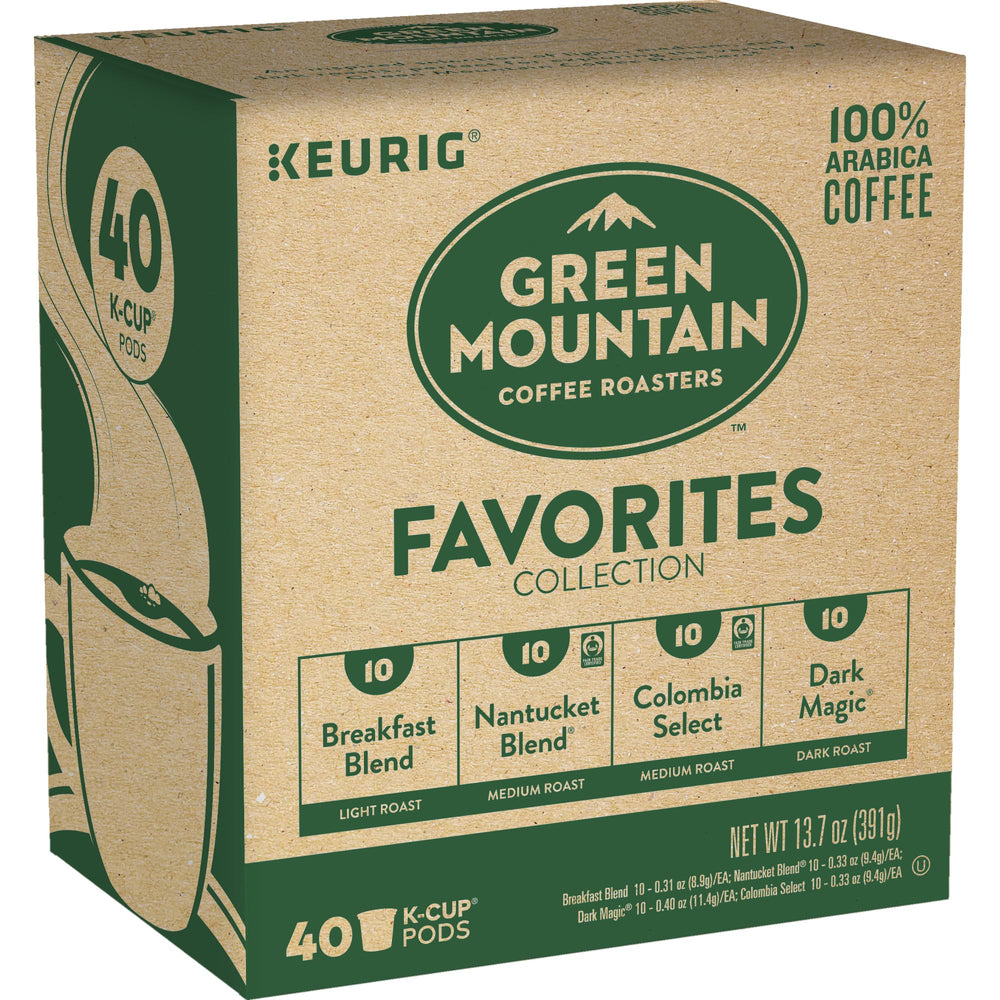 Green Mountain Coffee Roasters cápsula Colombian Fair Trade Select enfatizando origen justo