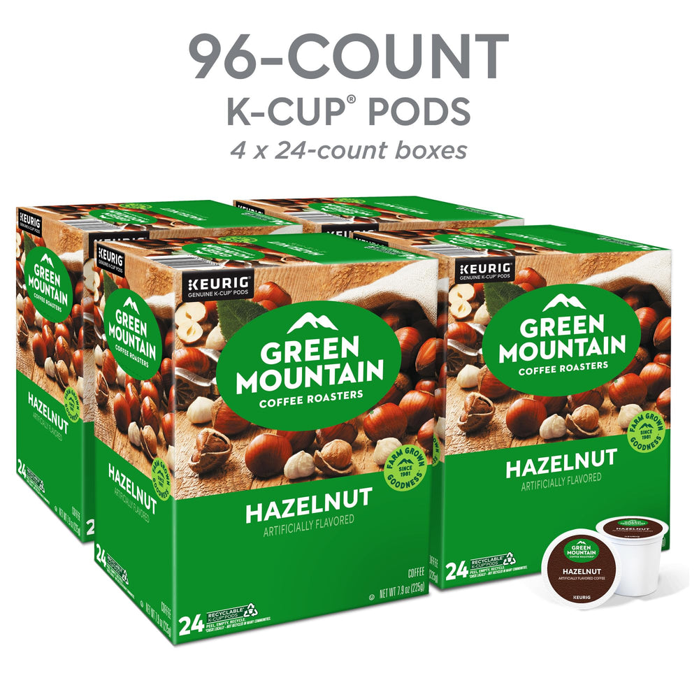 Texture of freshly ground Green Mountain Hazelnut coffee showing aroma-rich beans