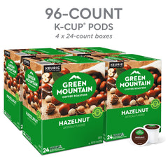 Texture of freshly ground Green Mountain Hazelnut coffee showing aroma-rich beans