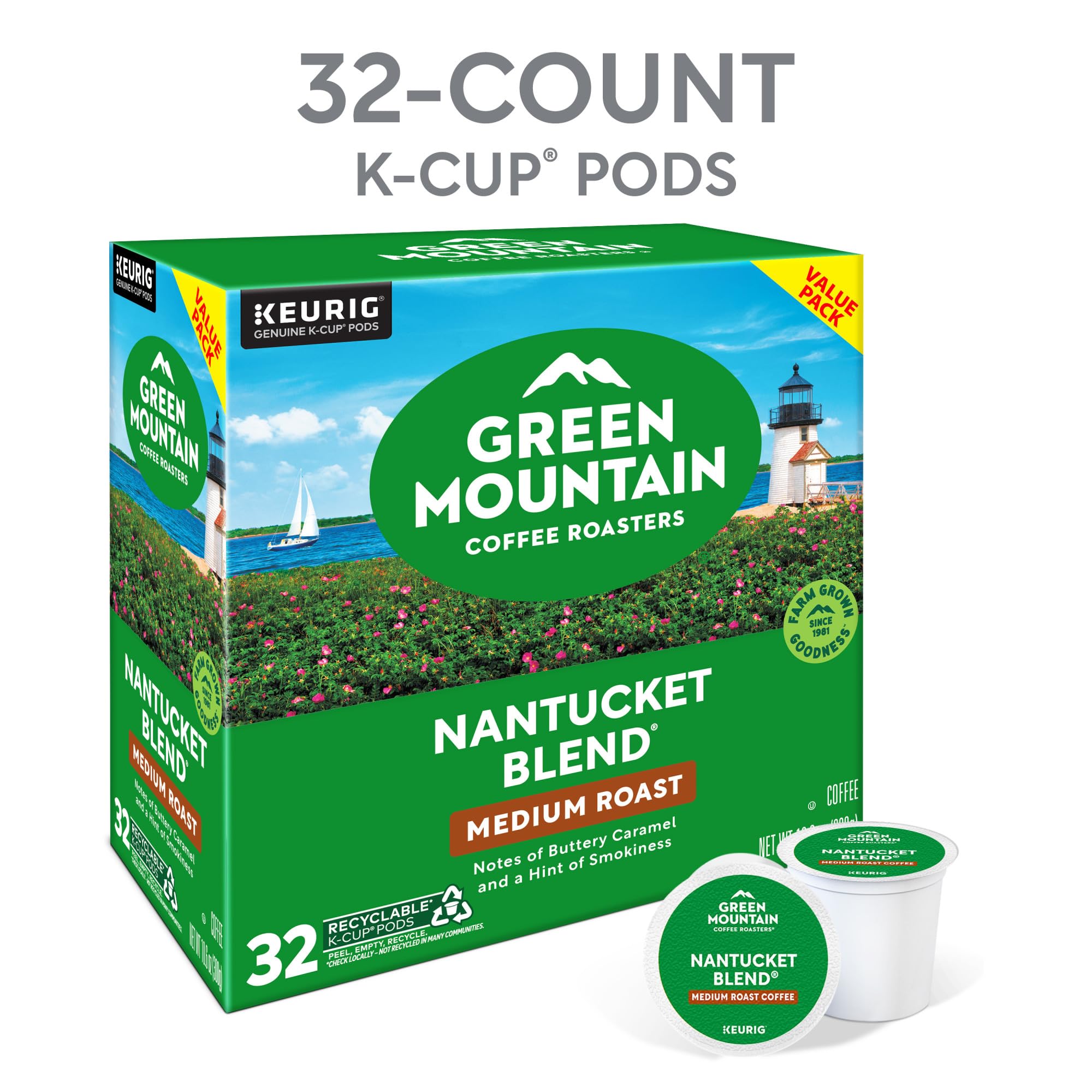 Green Mountain taza preparada con crema y rico cuerpo en la bebida