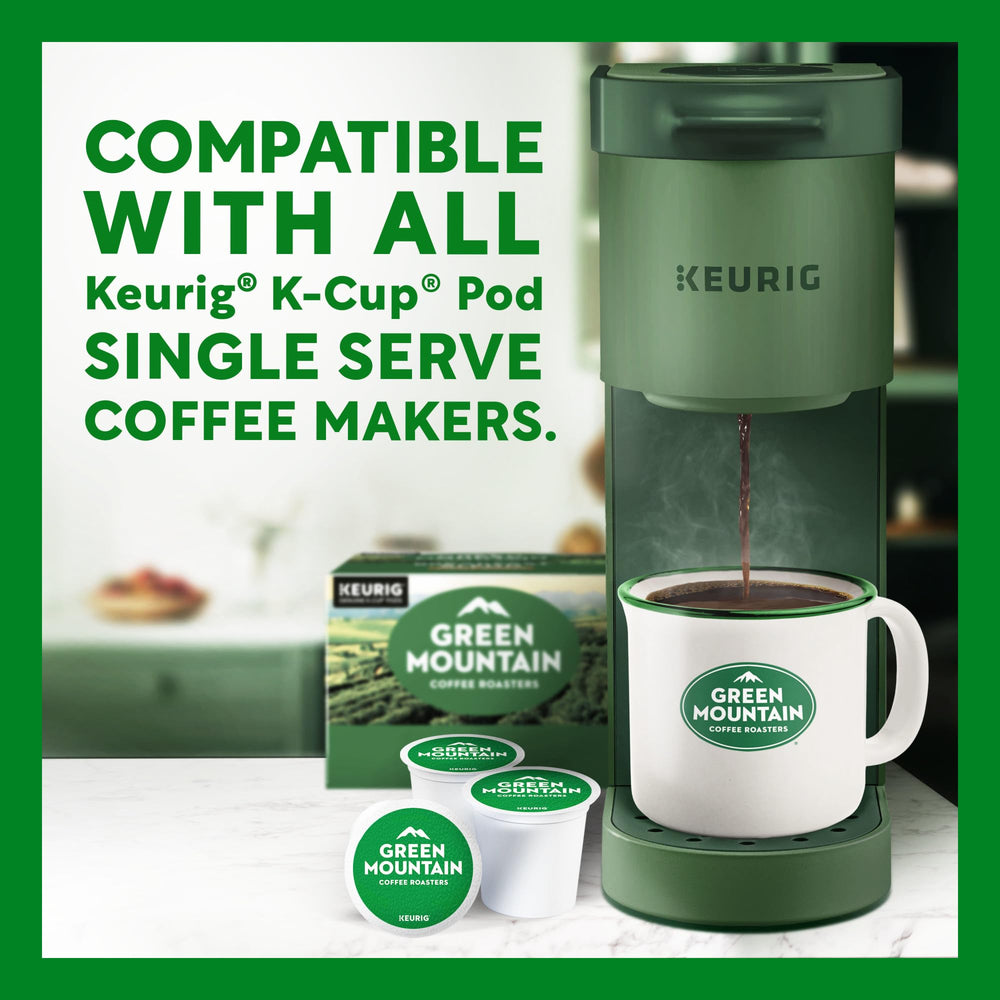 Green Mountain cápsula en cafetera Keurig demostrando uso sencillo