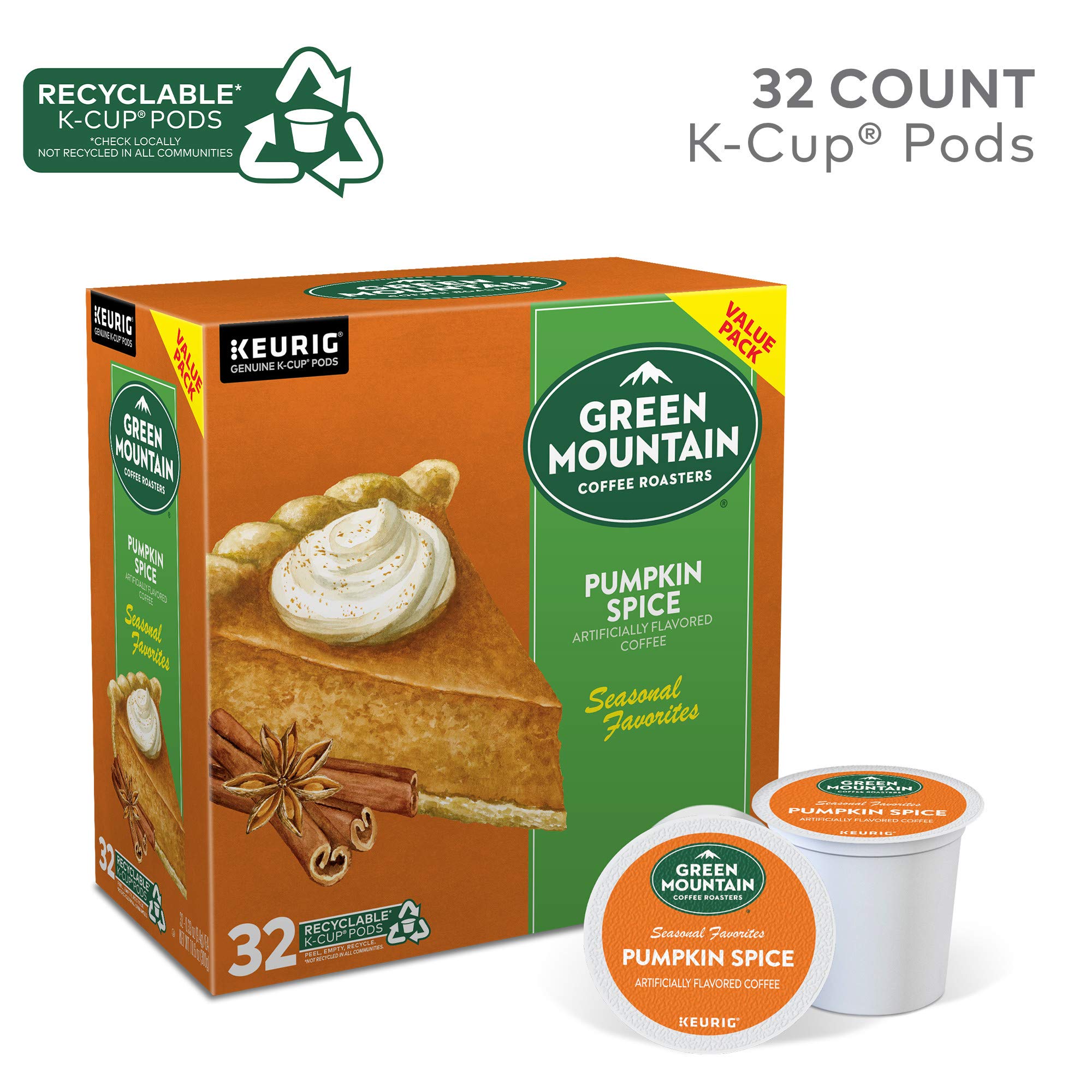 Green Mountain Coffee Roasters taza humeante de Pumpkin Spice, sabor cálido y reconfortante