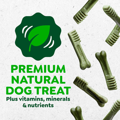 Greenies etiqueta con información nutricional clara y recomendada por veterinarios