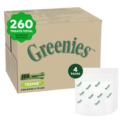 greenies front packaging 4pk showing value pack and benefits