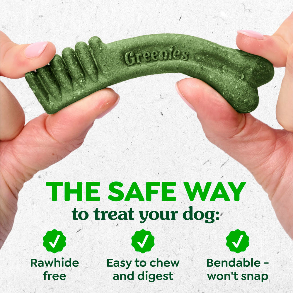 Greenies paquete abierto con chews listos para usar como premio diario