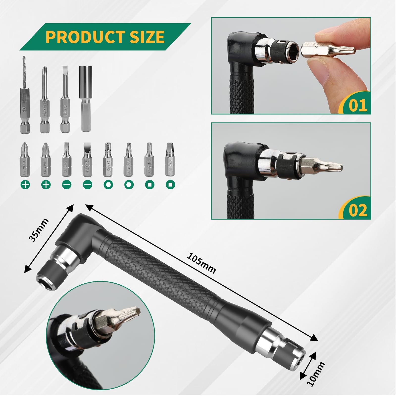GRENPRO detalle de la extensión flexible mostrando su resistencia