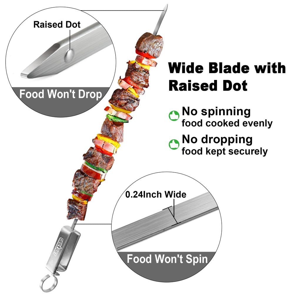 GRILLART large ring handle shown for secure grip and comfortable turning
