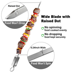 GRILLART large ring handle shown for secure grip and comfortable turning