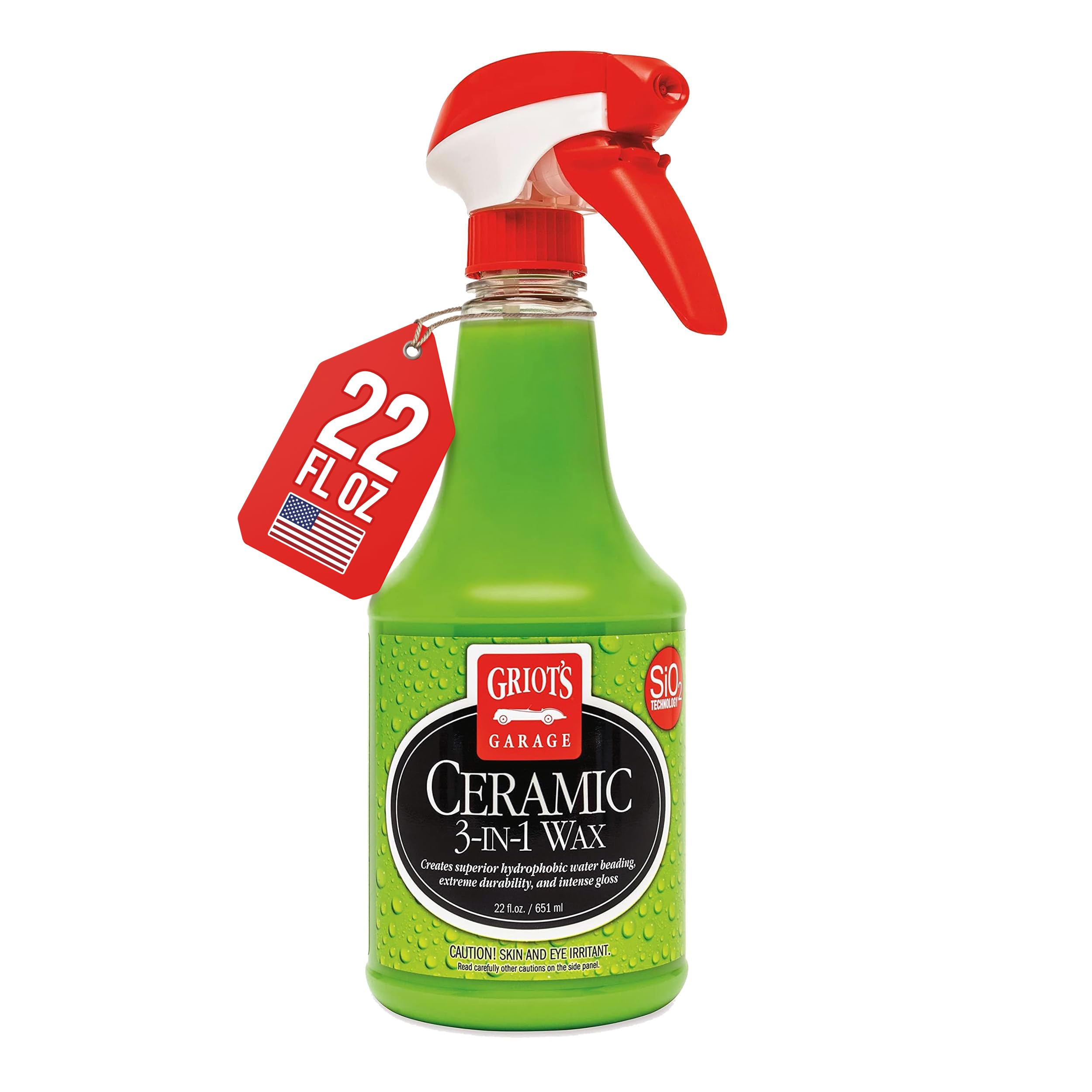Griot's Garage front bottle showing label and 22 oz size for easy identification