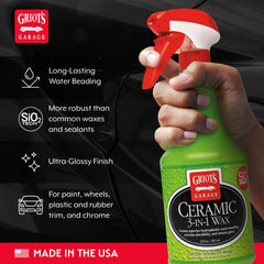 Griot's Garage formula texture close-up highlighting hydrophobic finish benefits