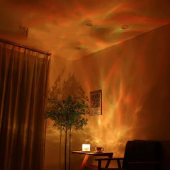 Growalleter en uso en dormitorio para relajación y luz nocturna suave