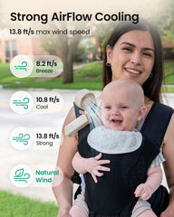 GROWNSY ventilador plegado compacto fácil de guardar y transportar