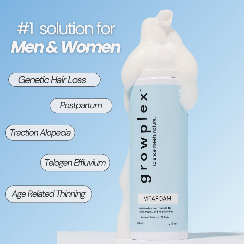 GROWPLEX detalle de etiqueta con concentración 5% y beneficios claros