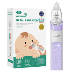GROWNSY aspirador nasal frontal mostrando diseño ergonómico y facilidad de uso