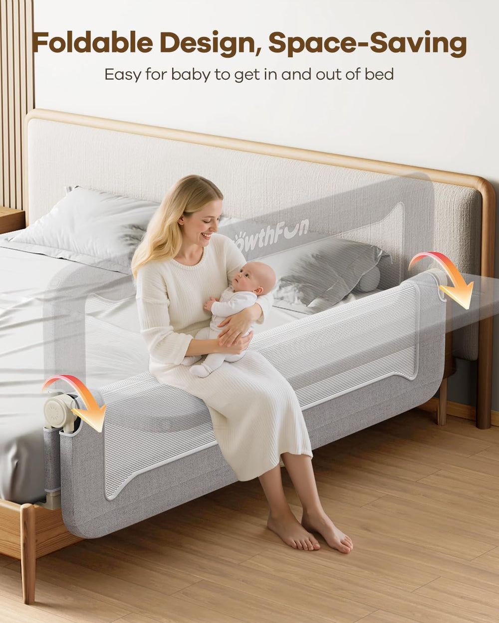 GrowthFun safety lock button mechanism illustrating dual-button childproof release
