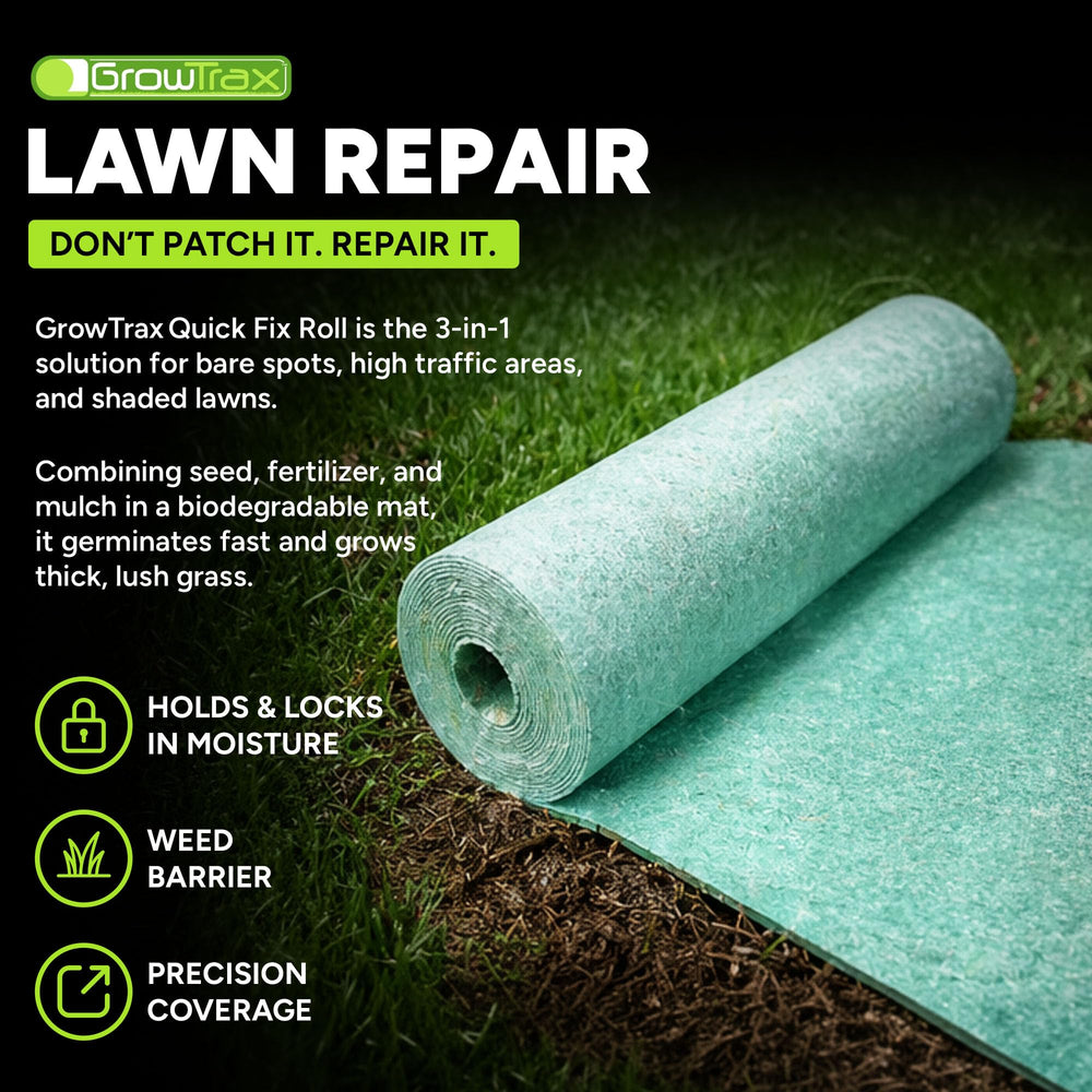Growtrax primer plano de la tela biodegradable retiene humedad