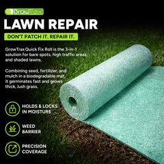 Growtrax primer plano de la tela biodegradable retiene humedad