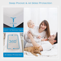 GRT protector en uso sobre cama infantil para evitar manchas