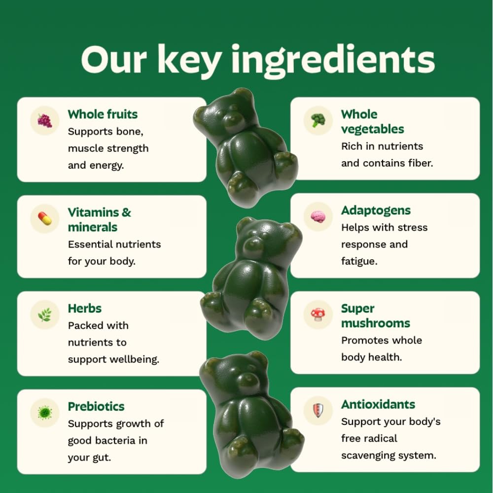 Grüns primer plano de la textura de la gomita que sugiere masticabilidad y sabor agradable