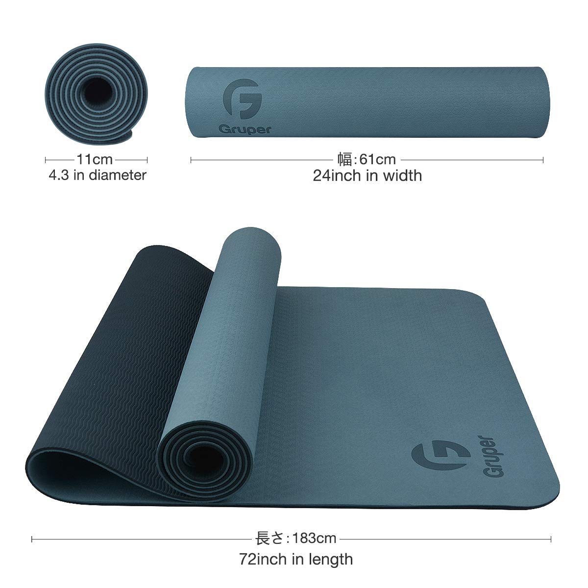 Gruper mat in use during Pilates demonstrating steady footing and balance