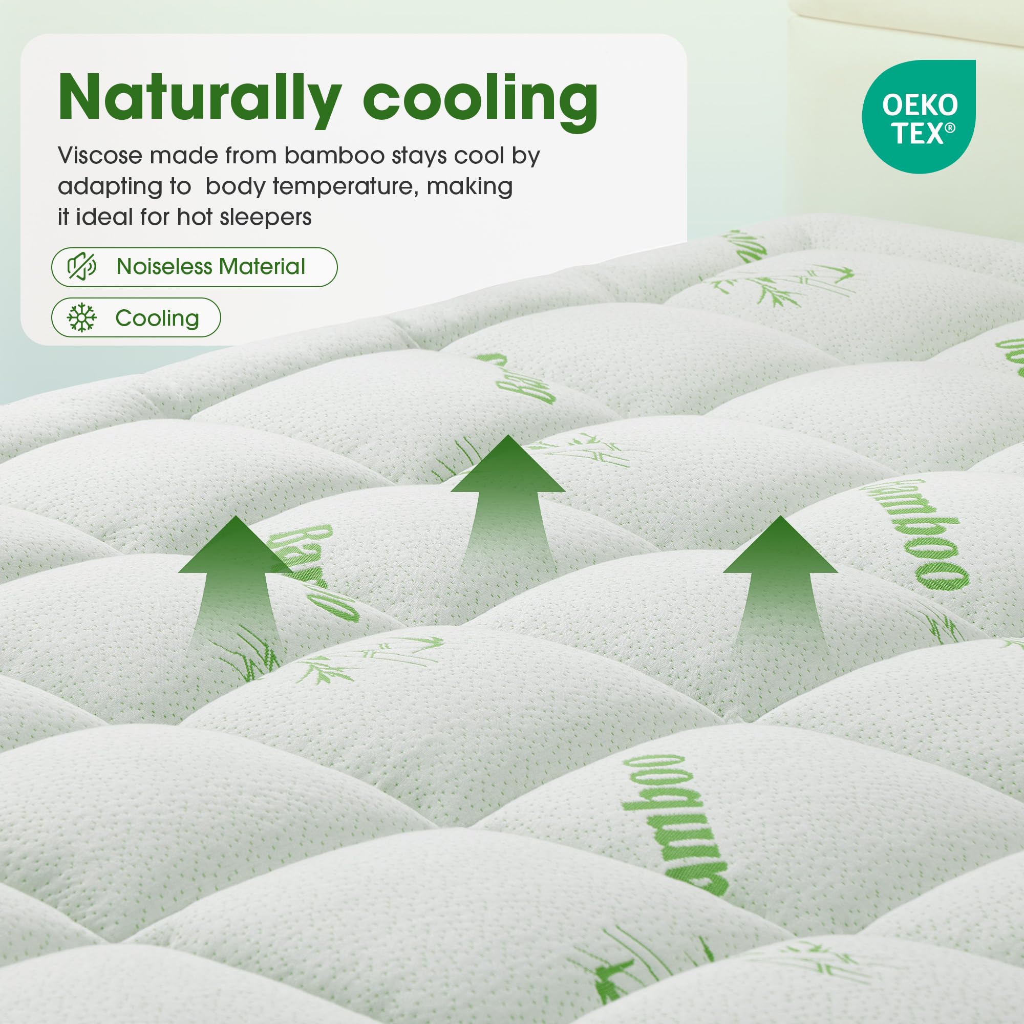 GRUSIGN dormitorio con topper instalado, ambiente relajante