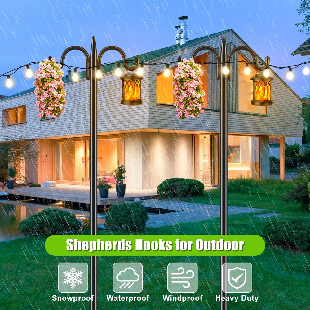 Gtongoko with hanging plant and lantern displaying multi-use garden styling and durability