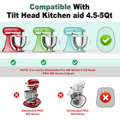 GuanQiao batidora KitchenAid deslizándose fácilmente sobre la base de madera