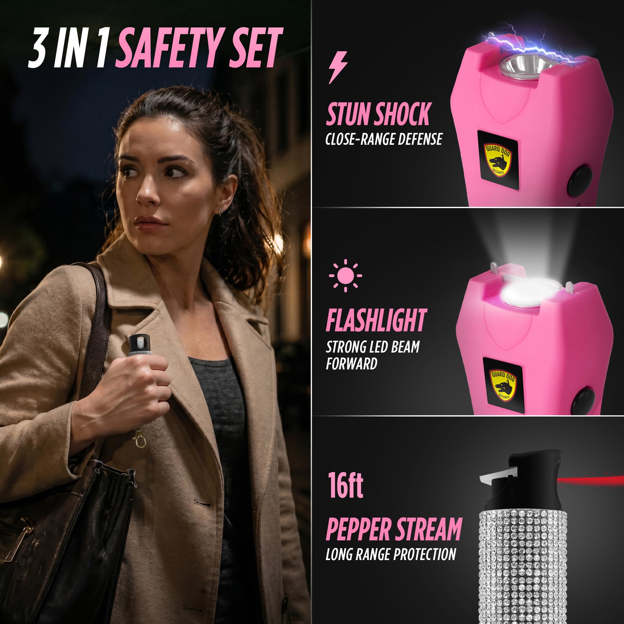 Guard Dog Security primer plano del spray "Bling It On" con alcance de 16 pies