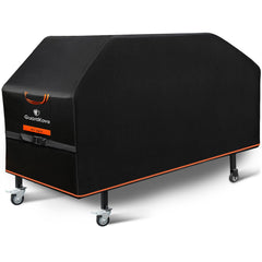 GuardKove vista frontal cubriendo plancha Blackstone 36" protegiendo contra lluvia