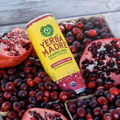 Guayaki pack of twelve cans stacked for convenience and on-the-go energy