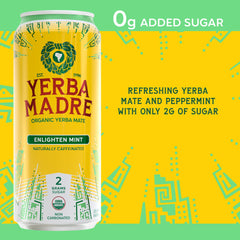Guayaki Yerba Madre being poured into a glass illustrating color and carbonation