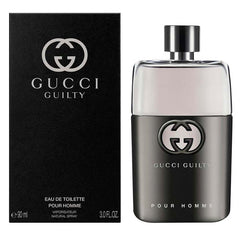 Gucci detalle de la tapa de Guilty que resalta acabado premium y cierre seguro