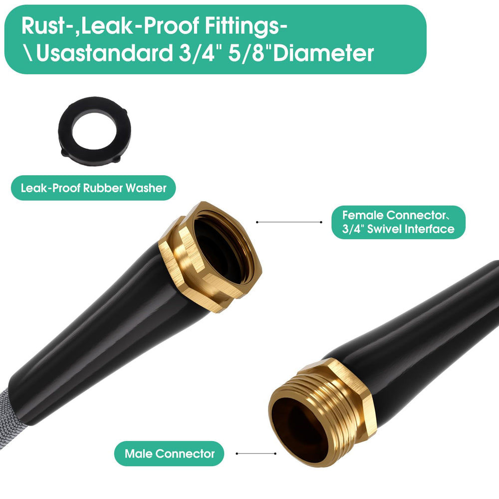 GUKOK Garden conector de latón macizo resistente a corrosión