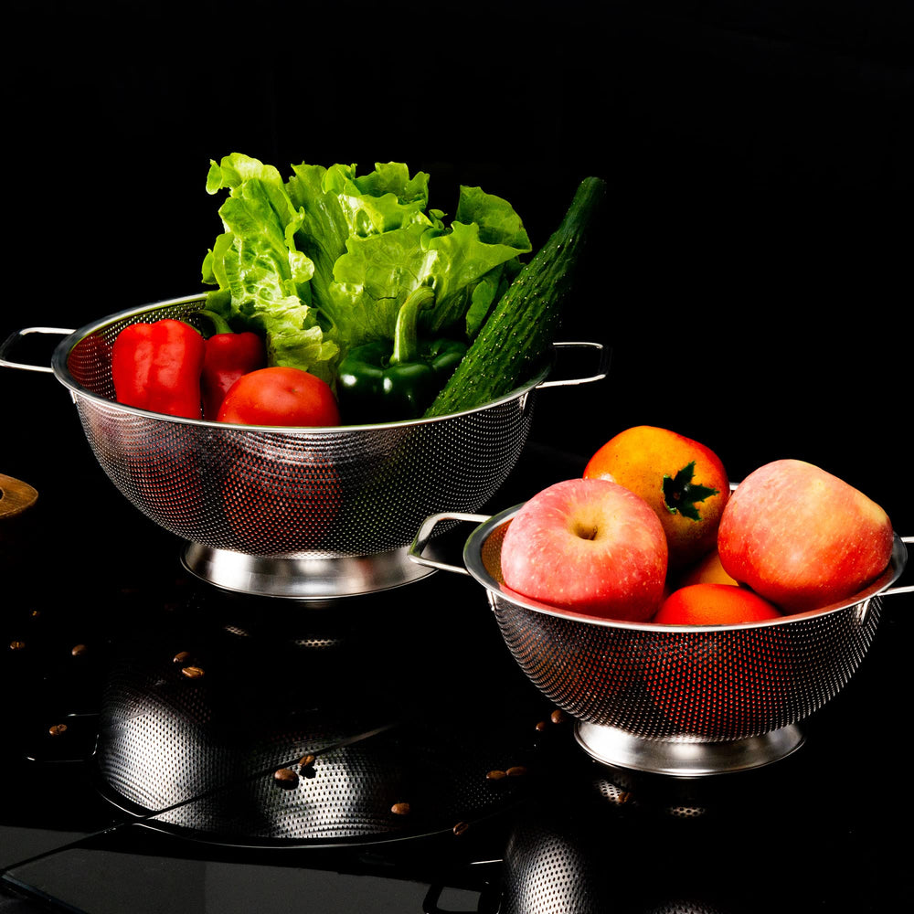 Gulex colador en entorno de cocina familiar, ideal para reuniones y catering