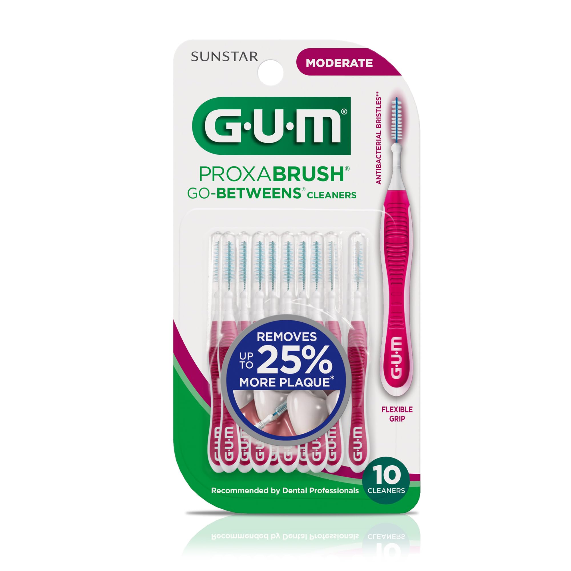 GUM Proxabrush estuche de viaje dentro de un bolso para limpieza fuera de casa
