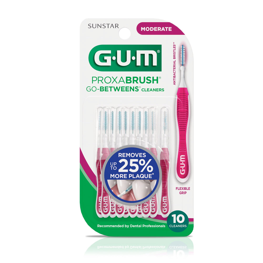 GUM Proxabrush estuche de viaje dentro de un bolso para limpieza fuera de casa