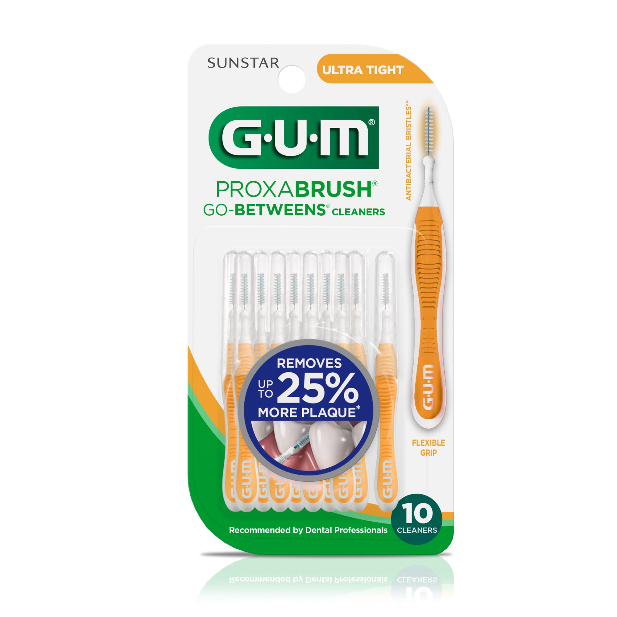 GUM estuche de viaje con varios cepillos, solución portátil e higiénica